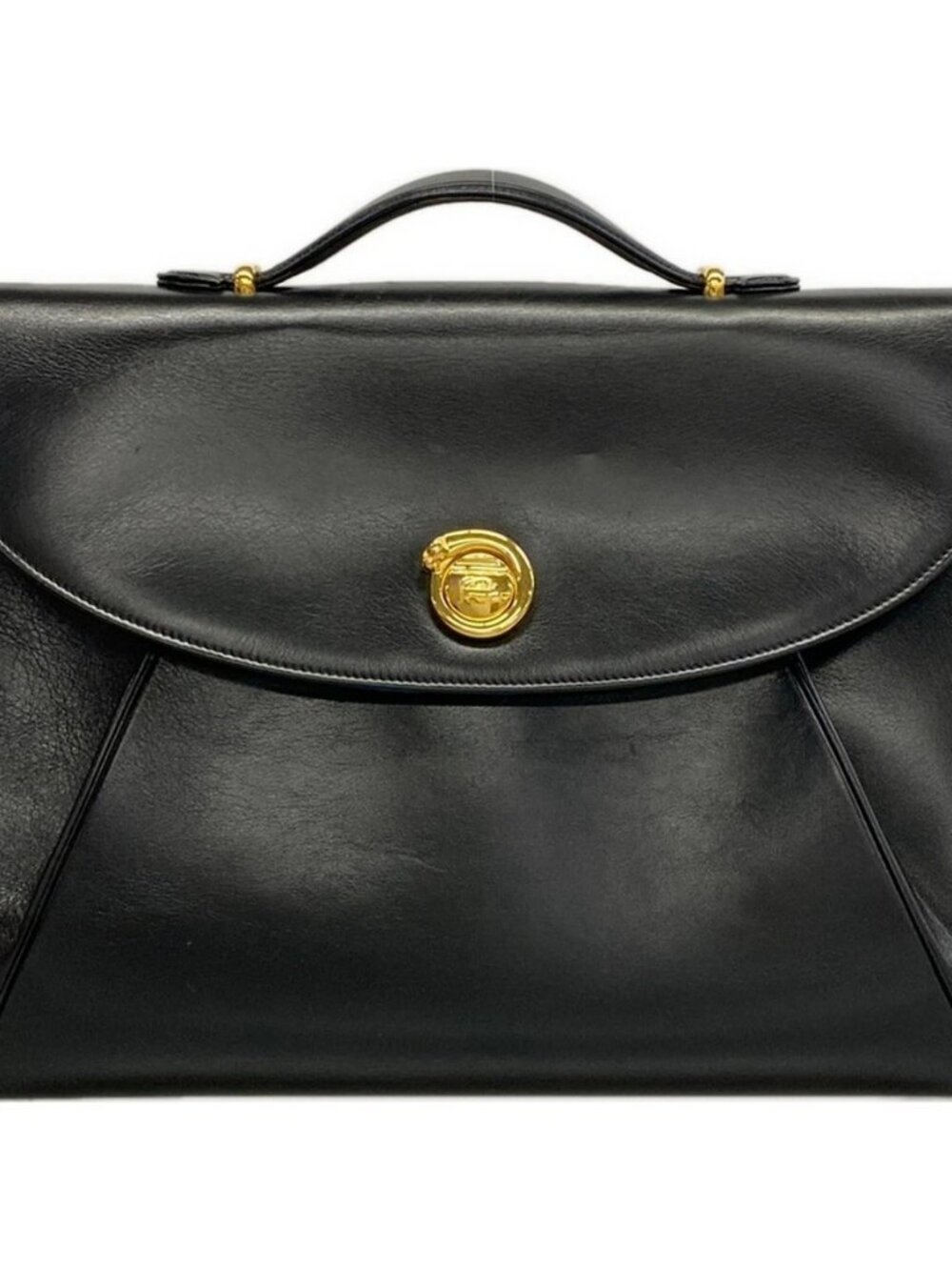 Cartier Panthere Black Leather Business Bag